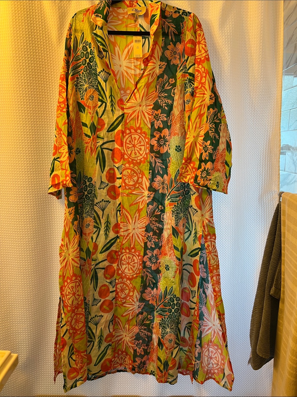 NWT Floral Pattern kaftan. Brand Ollari from Anthropologie. One size.